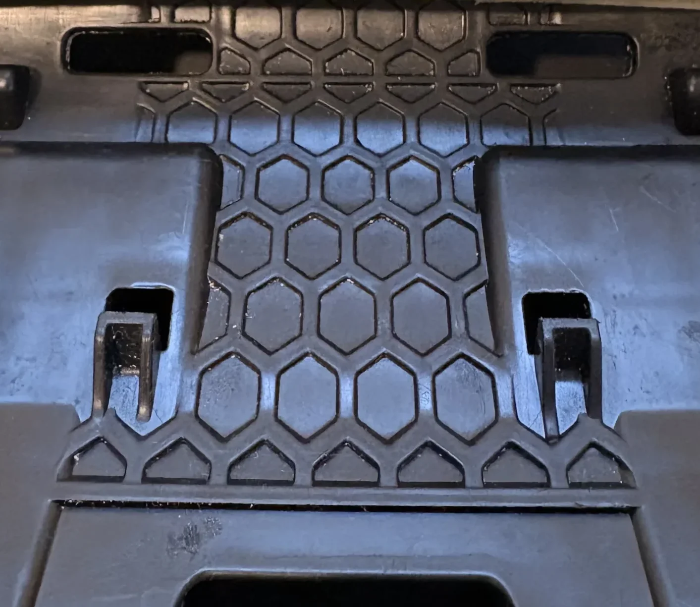 Clean car seat crumb tray after cleaning